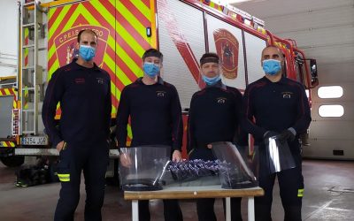 COLABORACIÓN DE LOS BOMBEROS DE TOLEDO CON CUERVA